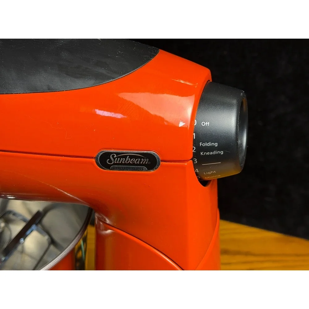 Sunbeam Mixmaster Heritage Series Stand Mixer: Orange 350W, 12 Speed, WORKS